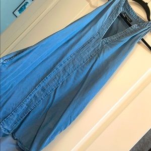 Denim chambray banana republic hi low dress